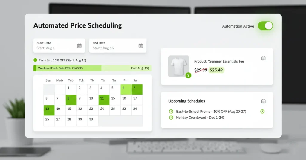 Feature automated price scheduling min